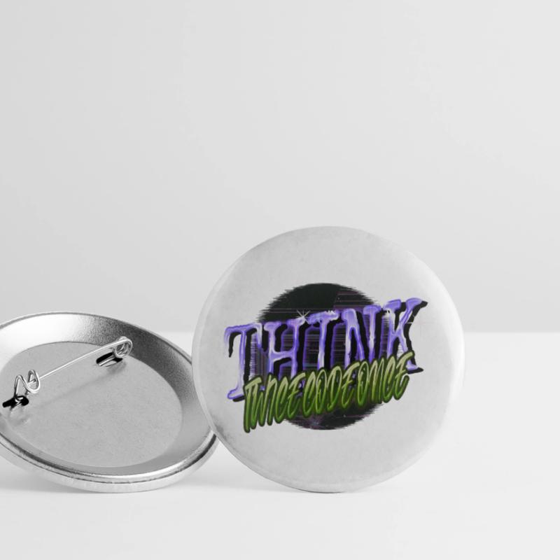 admin computer programming Buttons large 2.2''/56 mm (5-pack)