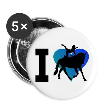 Athletic Discipline Balance Exercises Horse Performance - Buttons large 2.2''/56 mm (5-pack) - white - Front