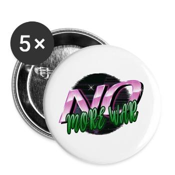oiseau cool enfant contre-culture cadeau d’anniversaire - Lot de 5 grands badges (56 mm) - blanc - Devant