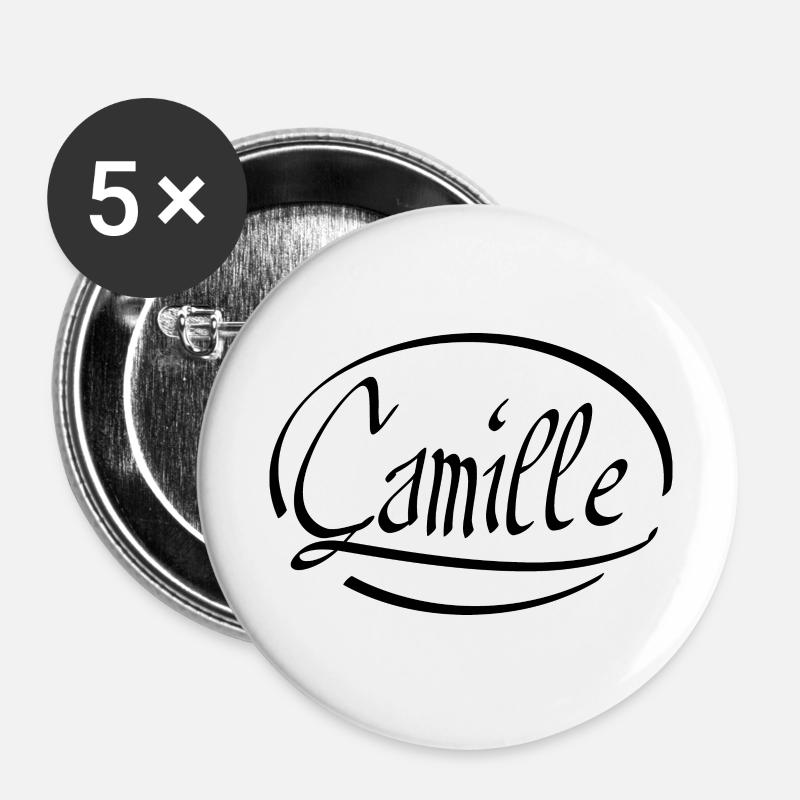 Camille - Buttons large 2.2''/56 mm (5-pack) - white