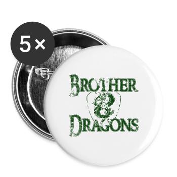 BOD dark green 23 - Buttons large 2.2''/56 mm (5-pack) - white - Front