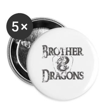 BOD dark grey 23 - Buttons large 2.2''/56 mm (5-pack) - white - Front