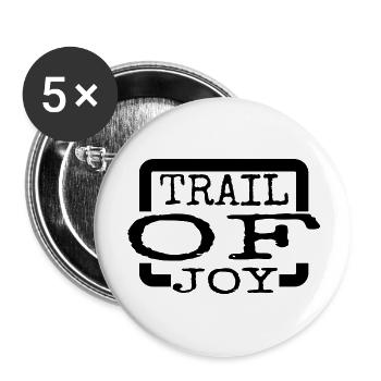 mountain biking humor mountain biking enthusiasts - Buttons groß 56 mm (5er Pack) - Weiß - Vorne