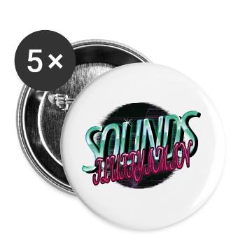 cool funny quote purrfection cat behavior fun - Buttons groß 56 mm (5er Pack) - Weiß - Vorne