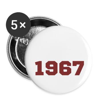 Original 1967 - Buttons groß 56 mm (5er Pack) - Weiß - Vorne