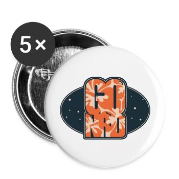 Go NRD - Buttons large 2.2''/56 mm (5-pack) - white - Front