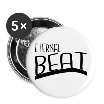 rhythm joke timeless art jokes timeless appeal - Buttons groß 56 mm (5er Pack) - Weiß - Vorne
