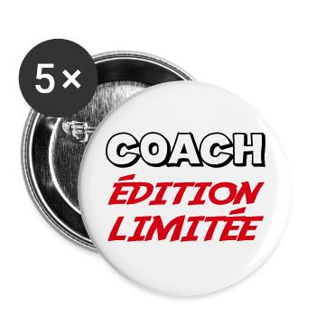 COACH Limitierte Auflage - Buttons groß 56 mm (5er Pack) - Weiß - Vorne