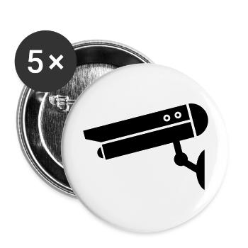 kamera icon - Buttons groß 56 mm (5er Pack) - Weiß - Vorne
