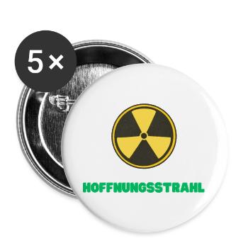 Hoffnungsstrahl - Buttons groß 56 mm (5er Pack) - Weiß - Vorne