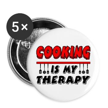 Cook - Buttons large 2.2''/56 mm (5-pack) - white - Front