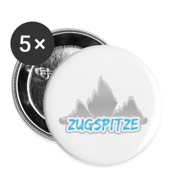 Mount Zugspitze - Buttons large 2.2''/56 mm (5-pack) - white - Front