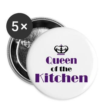 Women's Cooking Apron - Buttons large 2.2''/56 mm (5-pack) - white - Front