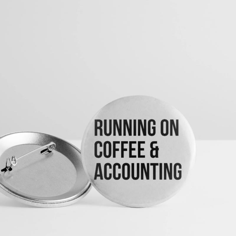 Comptable Comptable Comptable Lot de 5 grands badges (56 mm)