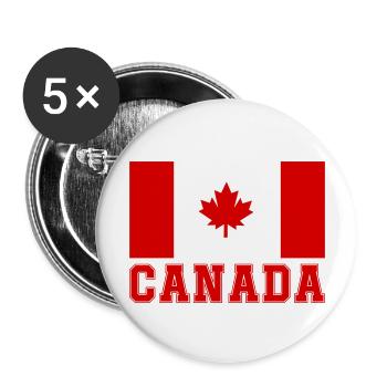 Canada Canada - Buttons large 2.2''/56 mm (5-pack) - white - Front