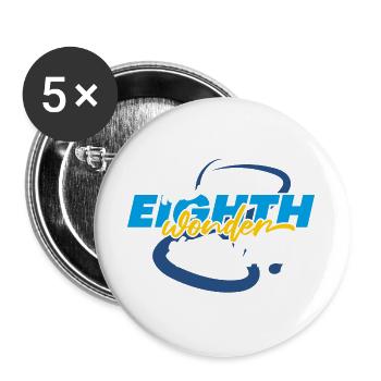 The 8th Miracle of Jena - Buttons large 2.2''/56 mm (5-pack) - white - Front