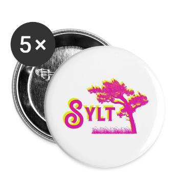 Sylt - Buttons large 2.2''/56 mm (5-pack) - white - Front