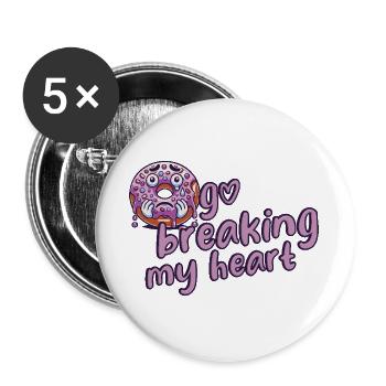 Doughnut - Buttons large 2.2''/56 mm (5-pack) - white - Front