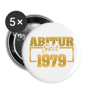 Diplômé(e) de 1979 - Lot de 5 grands badges (56 mm) - blanc - Devant