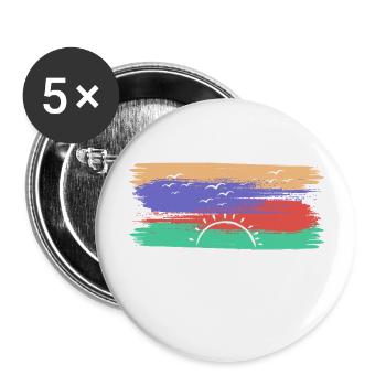 Labuan Bajo, Indonesia - Buttons large 2.2''/56 mm (5-pack) - white - Front