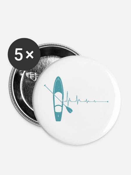 Pulseboard und Paddel - Buttons groß 56 mm (5er Pack) - Weiß