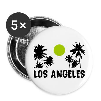 los angeles - Buttons groß 56 mm (5er Pack) - Weiß - Vorne