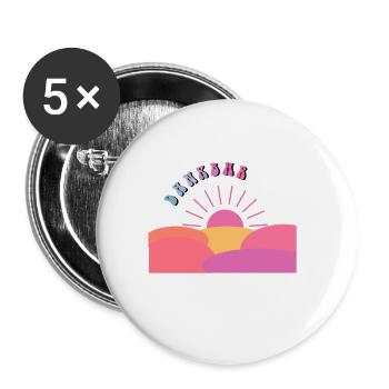 Gratitude Is Healing - Gift Idea - Gift - Buttons large 2.2''/56 mm (5-pack) - white - Front