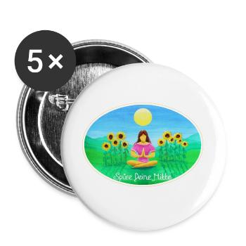 Gleichklang - Août 2025 - Sonja Ariel von Staden - Lot de 5 grands badges (56 mm) - blanc - Devant