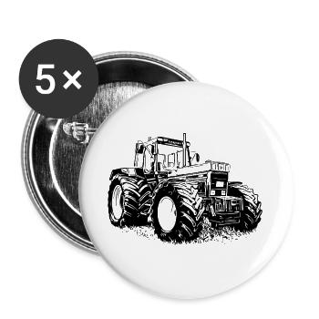 Steel Farm Soul - Buttons groß 56 mm (5er Pack) - Weiß - Vorne