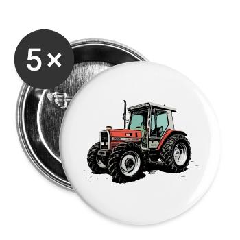 Diesel Heritage - Buttons groß 56 mm (5er Pack) - Weiß - Vorne