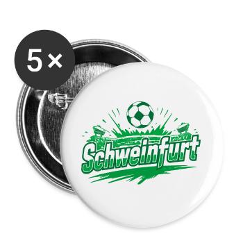Schweinfurt Football Merchandise - Buttons large 2.2''/56 mm (5-pack) - white - Front