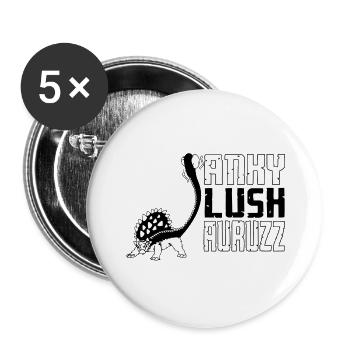 Lush Sexy Dinosaur T-Shirt - Buttons large 2.2''/56 mm (5-pack) - white - Front