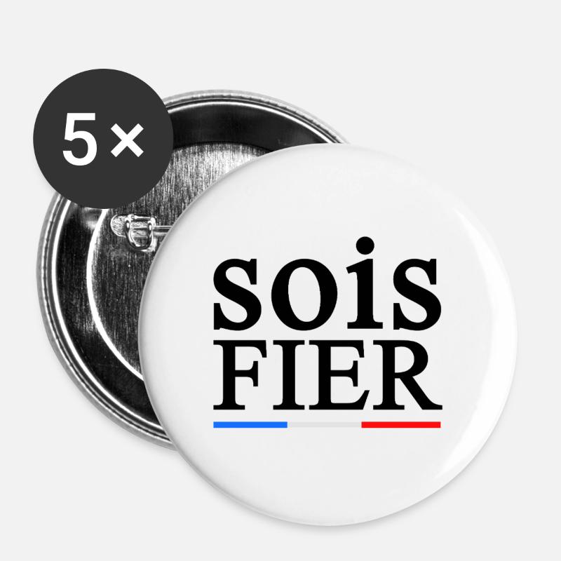 PROUD 1 - Buttons large 2.2''/56 mm (5-pack) - white