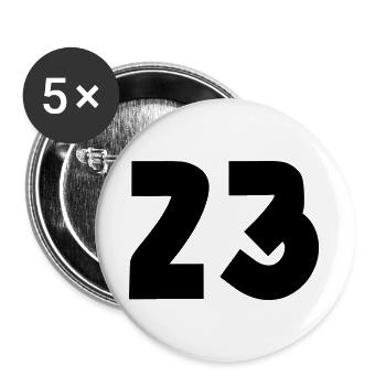 23 - Buttons large 2.2''/56 mm (5-pack) - white - Front