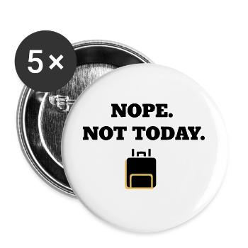 Golden Lounge Line - Buttons large 2.2''/56 mm (5-pack) - white - Front