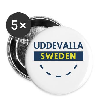 Nordic Sweden Emblem Circle - Buttons large 2.2''/56 mm (5-pack) - white - Front