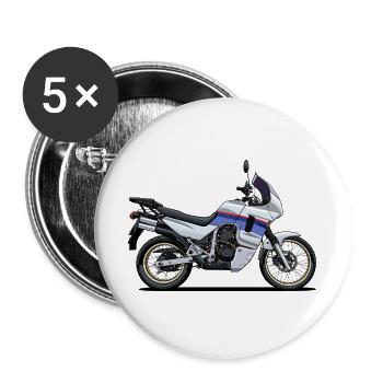 Abenteuer-Fahrrad - Buttons groß 56 mm (5er Pack) - Weiß - Vorne