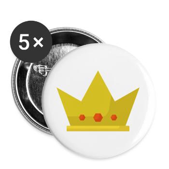 Crown - Buttons large 2.2''/56 mm (5-pack) - white - Front