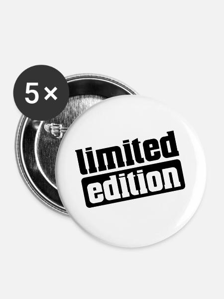 limited_edition - Buttons groß 56 mm (5er Pack) - Weiß