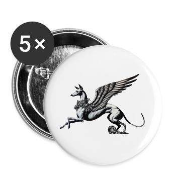 Ángel Guardián Nr4 - Buttons large 2.2''/56 mm (5-pack) - white - Front