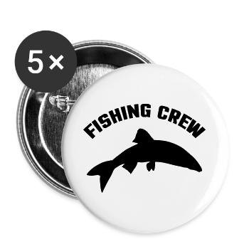 Fishing Crew - Buttons large 2.2''/56 mm (5-pack) - white - Front