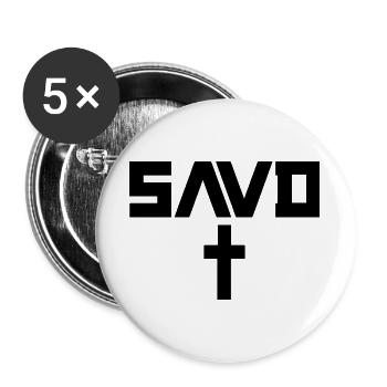 Redeemed Cross Bible Christian Faith Jesus Erl - Buttons large 2.2''/56 mm (5-pack) - white - Front