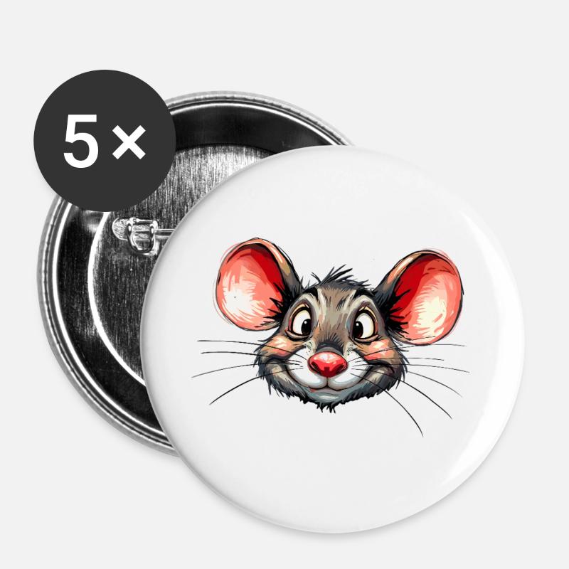 mouse - Buttons large 2.2''/56 mm (5-pack) - white