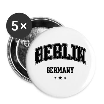 Berlin Arch Collegiate Logo - Buttons large 2.2''/56 mm (5-pack) - white - Front