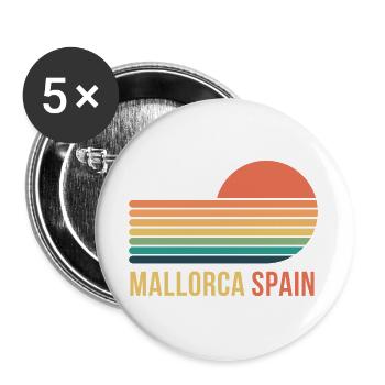 Majorca - Buttons large 2.2''/56 mm (5-pack) - white - Front