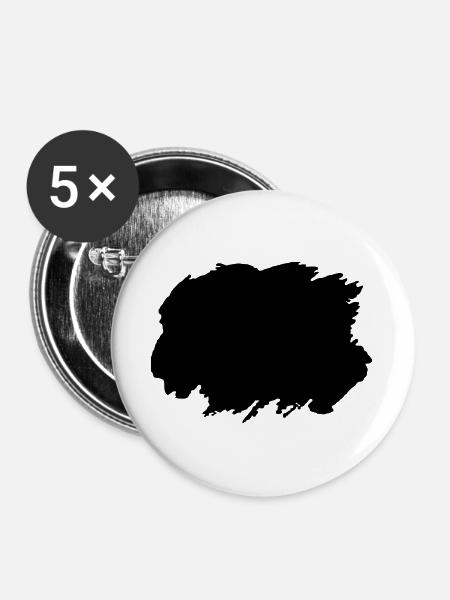 NÄHARBEIT - Buttons groß 56 mm (5er Pack) - Weiß