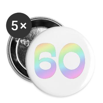 60, Gradient, Pastel - Buttons large 2.2''/56 mm (5-pack) - white - Front
