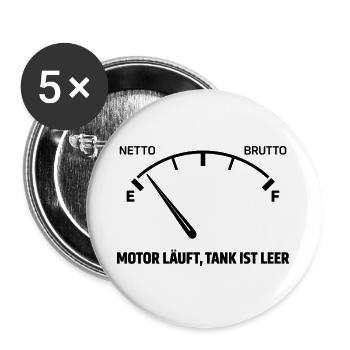 Engine runs tank empty - Buttons large 2.2''/56 mm (5-pack) - white - Front