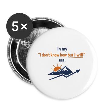 In My I Don’t Know Why But I Will Era - Buttons groß 56 mm (5er Pack) - Weiß - Vorne