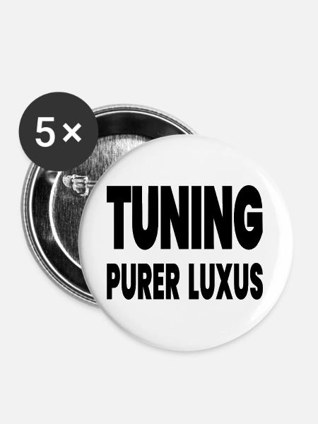 Tuning - Buttons groß 56 mm (5er Pack) - Weiß